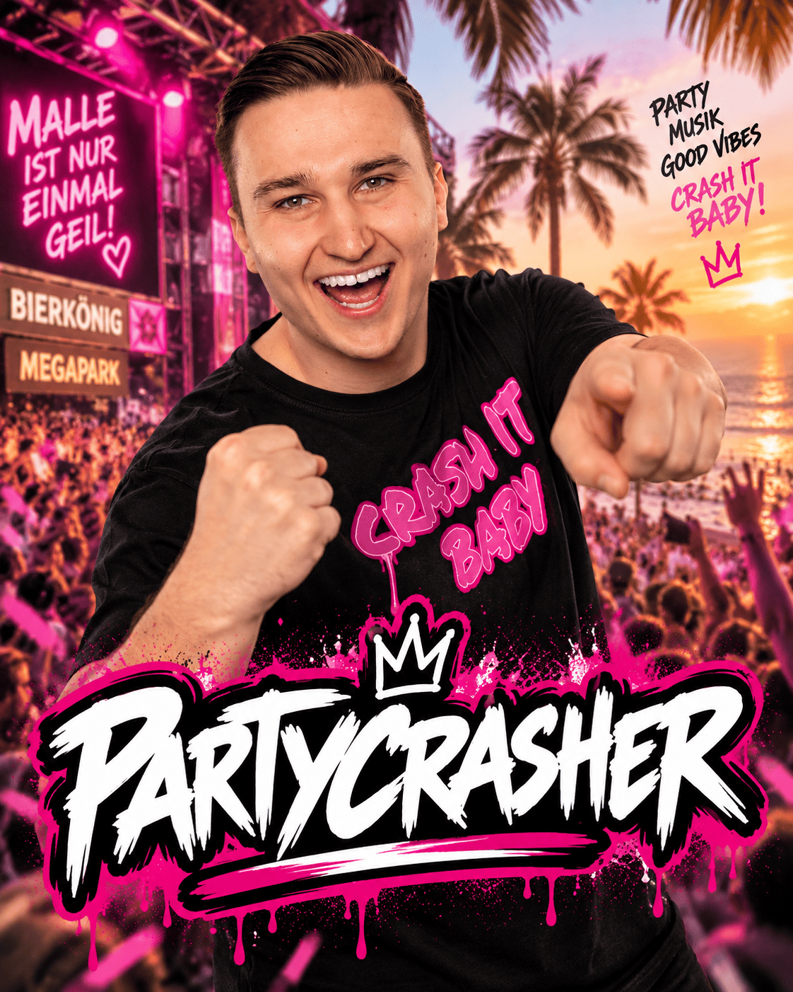 Porträt von Partycrasher